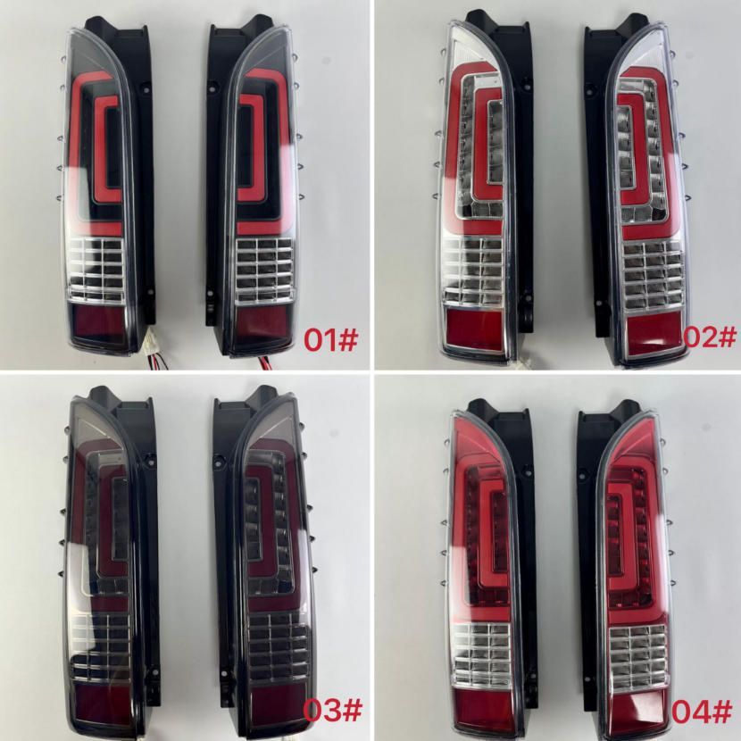 05-18年トヨタアシカハイエース200系LEDテールライトブレーキランプウインカー改造に適用します