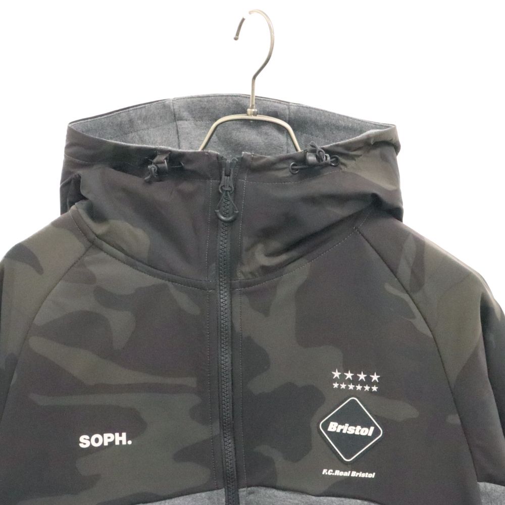 F.C.R.B./F.C.Real Bristol/FCRB エフシーアールビー/エフシーレアルブリストル 21AW ベンチレーション ボンディングスウェット ジップアップパーカー ブラック/グレー FCRB-212061 F.C.R.B./F.C.Real Bristol/FCRB (エフシーアールビー/エフシーレアル