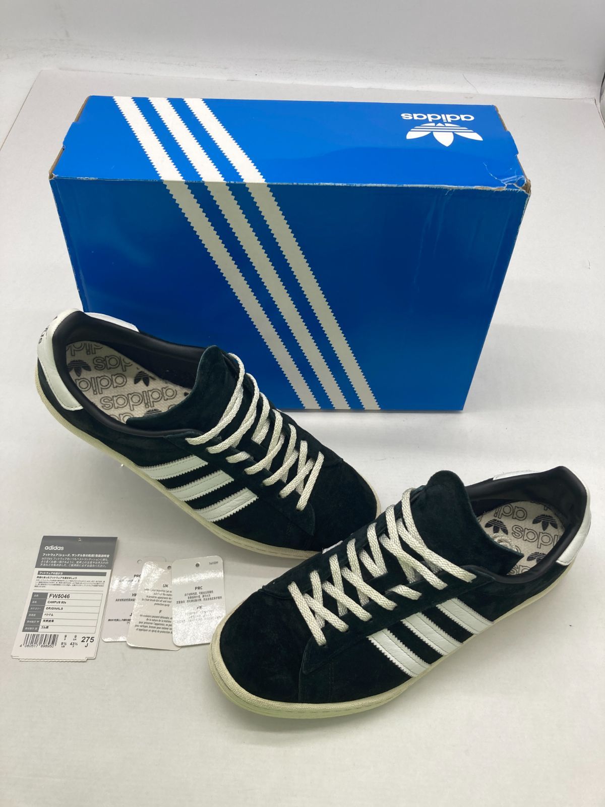 04m2217∞ adidas アディダス CAMPUS 80s キャンパス FW5046 CBLACK 