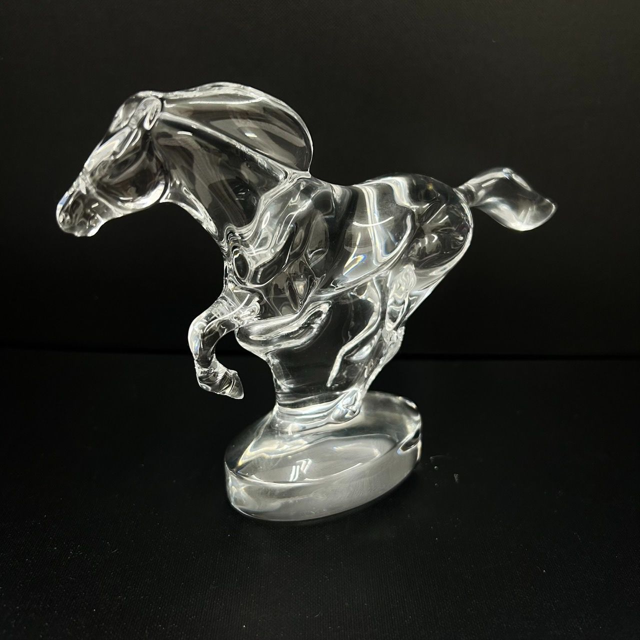Baccarat バカラ 馬 走る馬 ホース 置物 ガラス フィギュリン