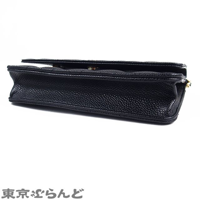 シャネル CHANEL マトラッセ チェーンウォレット ブラック ゴールド