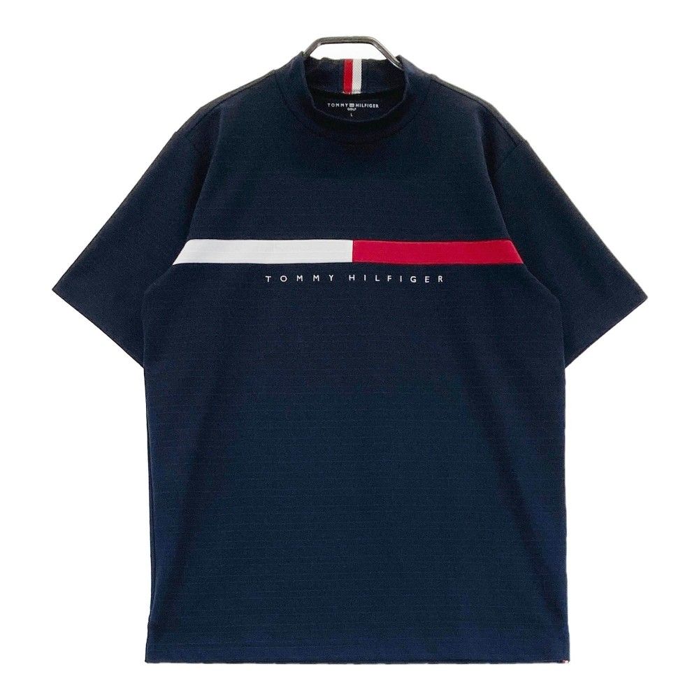 サイズ：L   GOLF トミー ヒルフィガーゴルフ  モックネック 半袖Tシャツ ロゴ総柄 レッド系 [240101446180] ゴルフウェア メンズ ストスト Amazon.co.jp: [トミー ヒルフィガー ゴルフ] クラシック TH