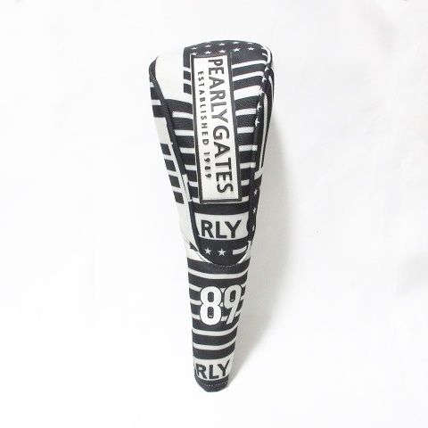 パーリーゲイツ PEARLY GATES ゴルフ ヘッドカバー FW フェアウェイウッド用 総柄 ネイビー ホワイト 紺 白