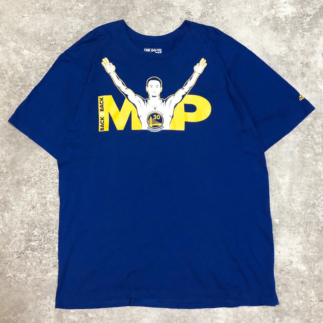 NBA ステフィン・カリー ウォリアーズ MVP イラストプリント Tシャツ