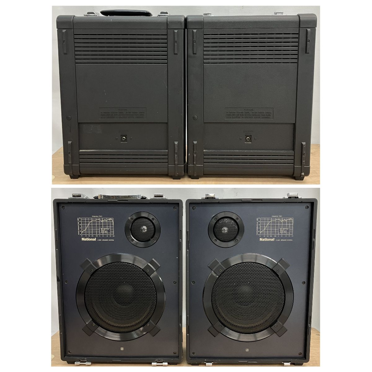 National Disco BS RX-A2 2way SPEAKER SYSTEM 大型 ラジカセ カセットデッキ スピーカー 高級 ナショナル  ジャンク C9003865 - メルカリ