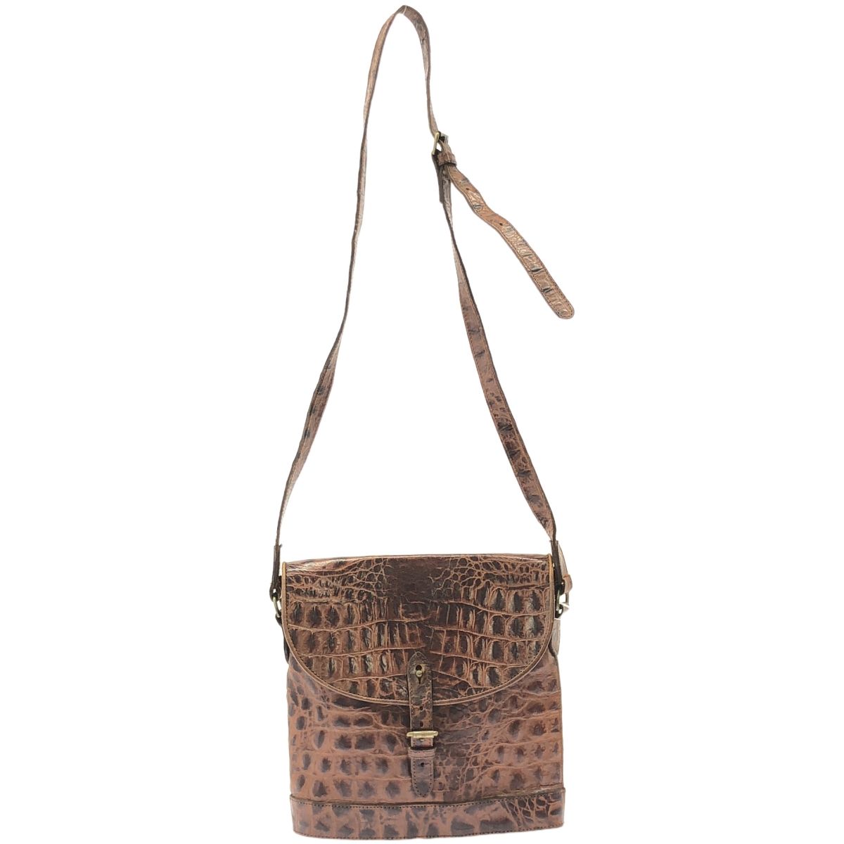 MULBERRY マルベリー レザーショルダーバッグ ブラウン - - メルカリ