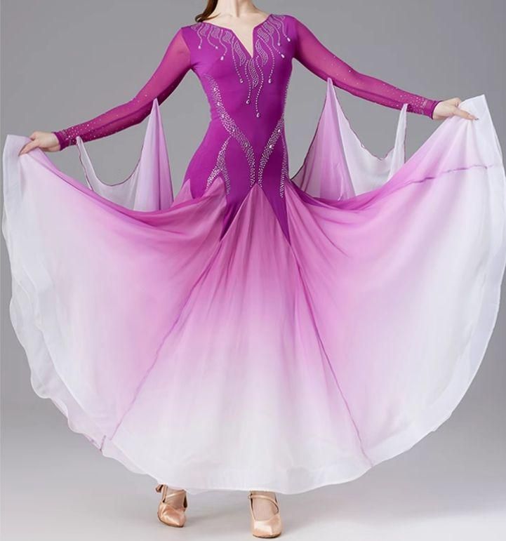 社交ダンスドレス ラテンドレス 競技 グラデーション オーダーメイド LLC-HASEGAWATOSO_COM