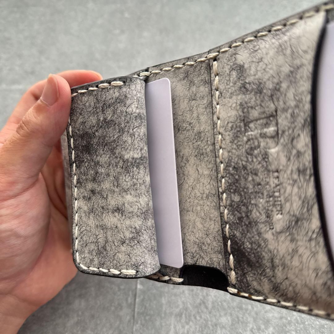 3つ折りウォレット】本革ハーフウォレット ハトメ取り付け可 マルゴー  