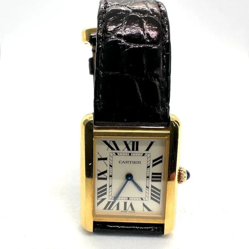 美品Cartier タンクソロsmレディース腕時計加工なし タンクソロ SM W5200005 シルバー カルティエ CARTIER