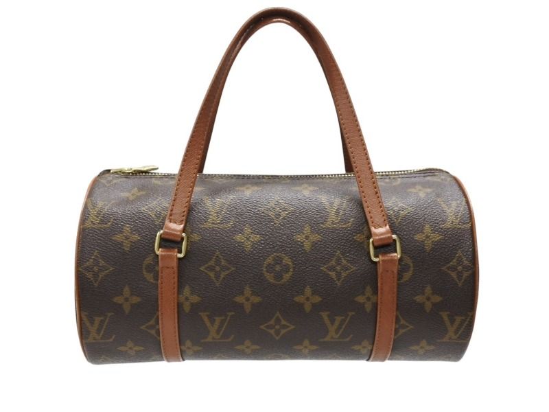 LOUIS VUITTON ルイヴィトン パピヨン26 ハンドバッグ M51386 モノグラム キャンバス PVC レザー ブラウン ゴールド金具 4b007462
