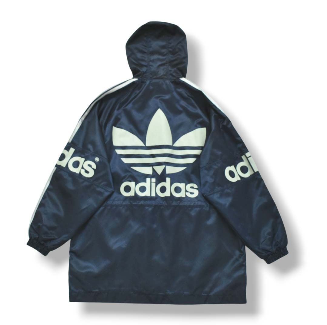 adidas】希少 銀タグ80sデサント製トレフォイルロゴナイロン