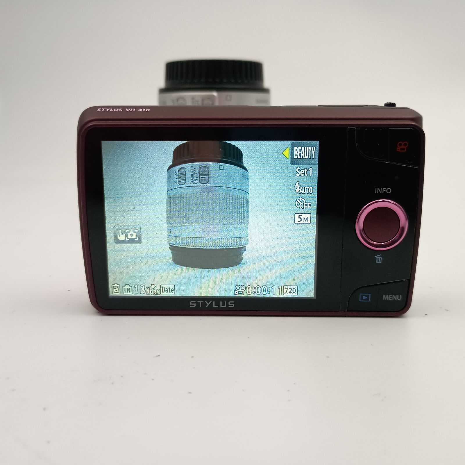 Olympus STYLUS VH-410 Compact Dijital Camera Pink オリンパス