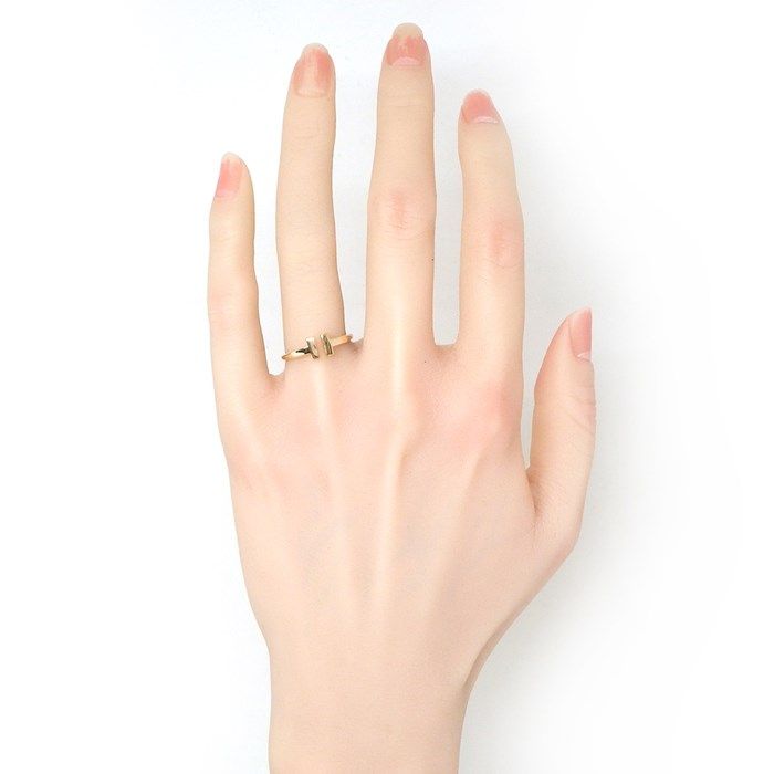 ティファニー Tiffany & Co. リング T ワイヤー 60147375 K18PG 12号  