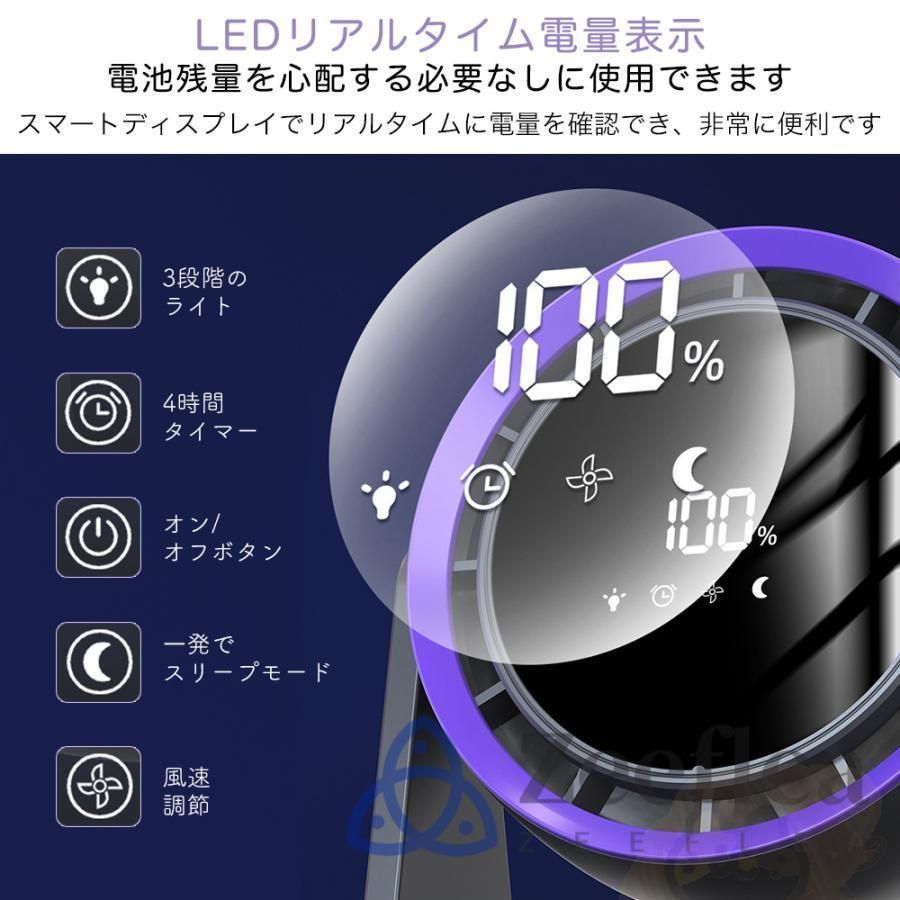 小型扇風機 5段風量階調節