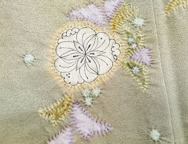 色留袖 未着用超美品 正絹 久保田一竹 一竹辻が花 一竹工房 辻が花絞り