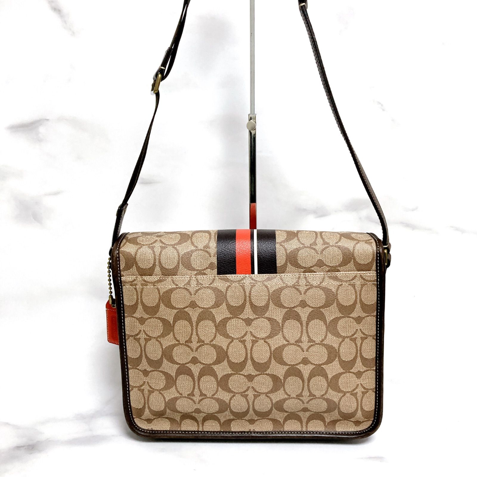 中古】COACH コーチ 2WAY ショルダーバッグ【非常に良い】ブラウン 
