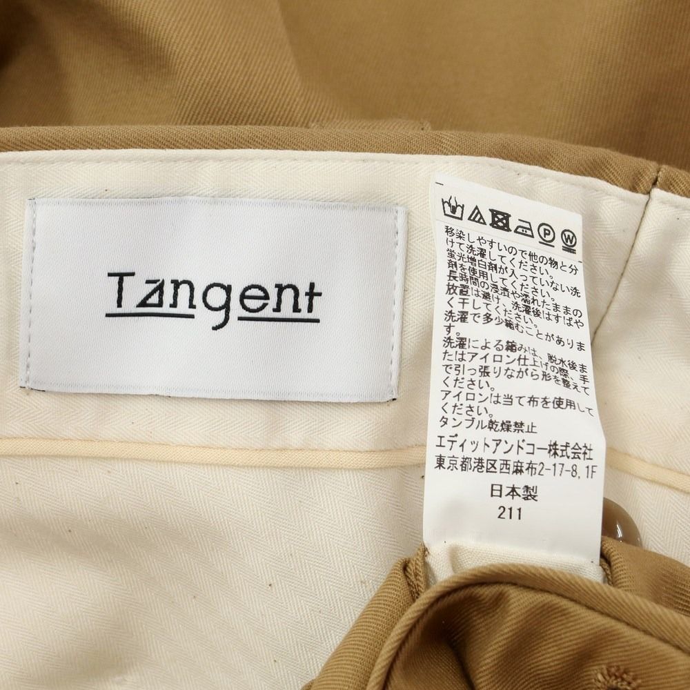 中古】タンジェント Tangent コットン ショートパンツ キャメル