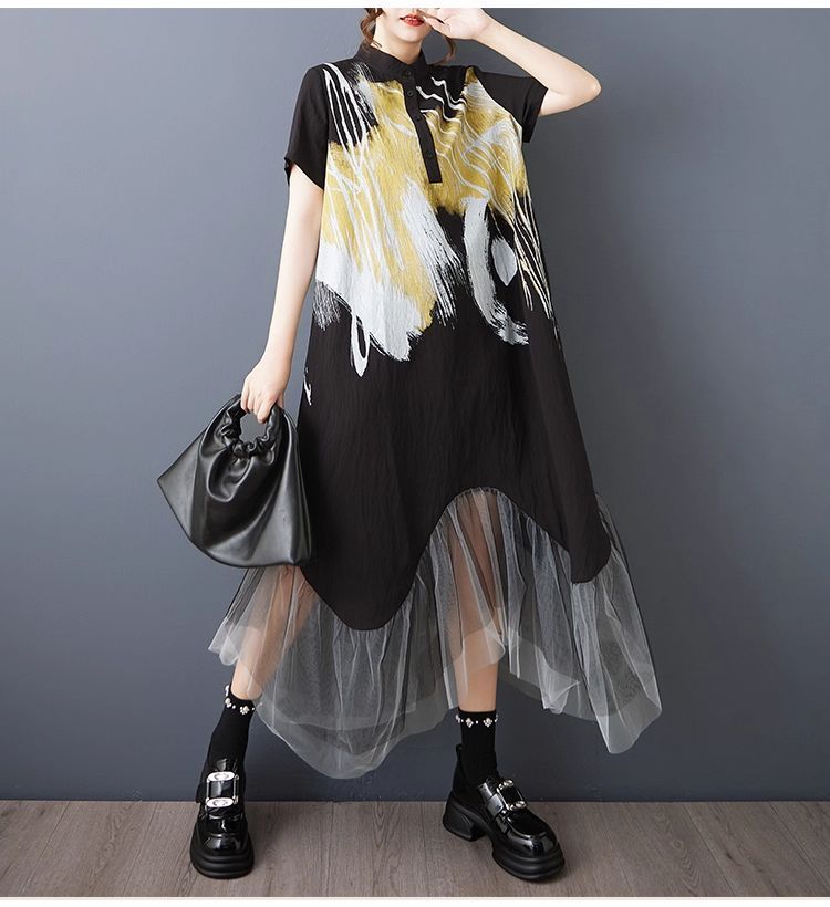 モード系 ニューデザイン プラスサイズ 個性 レディース 夏新作