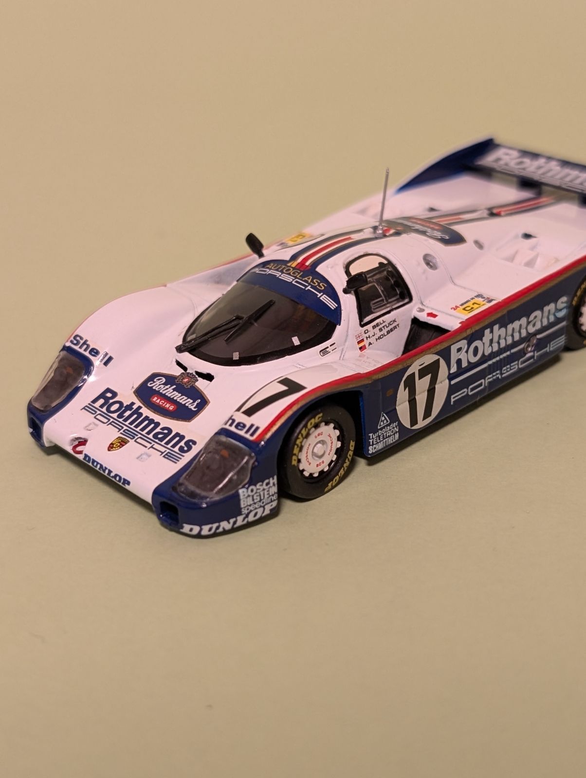 最後のル・マン優勝！ 1/43 カルツォ ロスマンズポルシェ962C - メルカリ