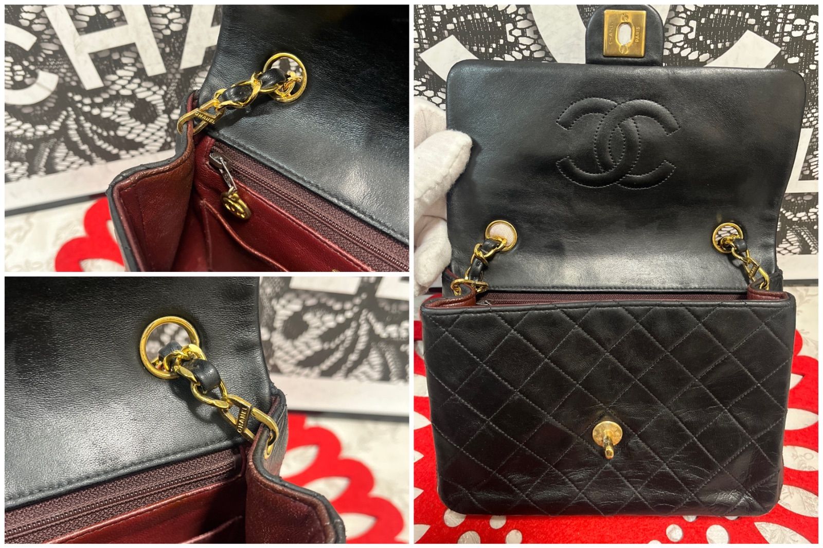 極上美品 シャネル CHANEL ミニ マトラッセ チェーンショルダー 073 極上美品 シャネル CHANEL ミニ マトラッセ ミニマト チェーン