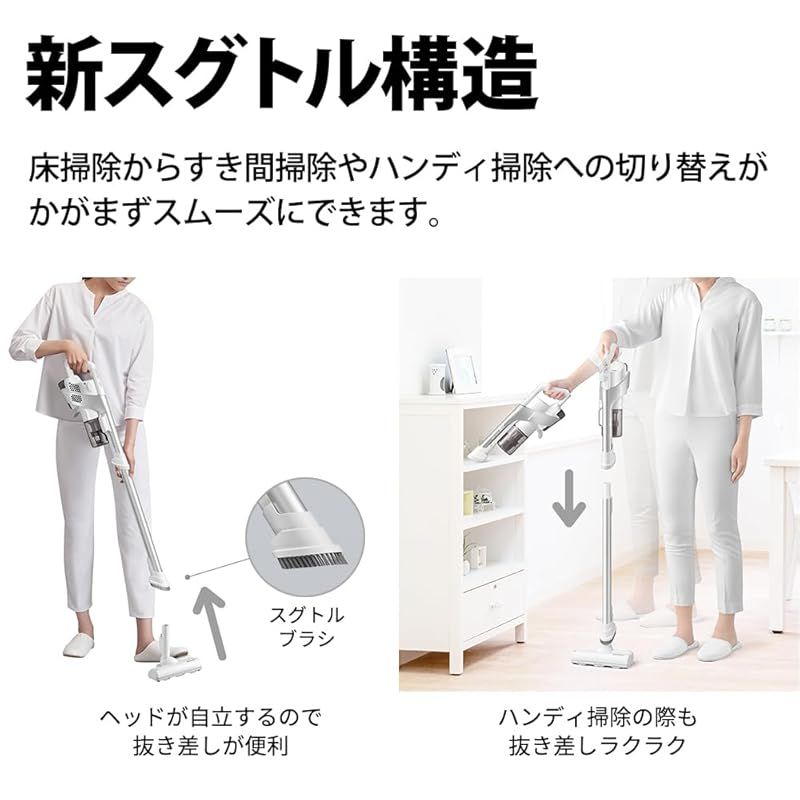 シャープ 掃除機 コードレススティッククリーナー EC-AR8-W ホワイト