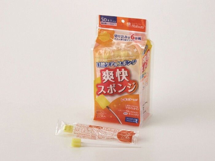  爽快スポンジ レギュラー プラスチック軸 300本入 1240976 その他 衛生日用品