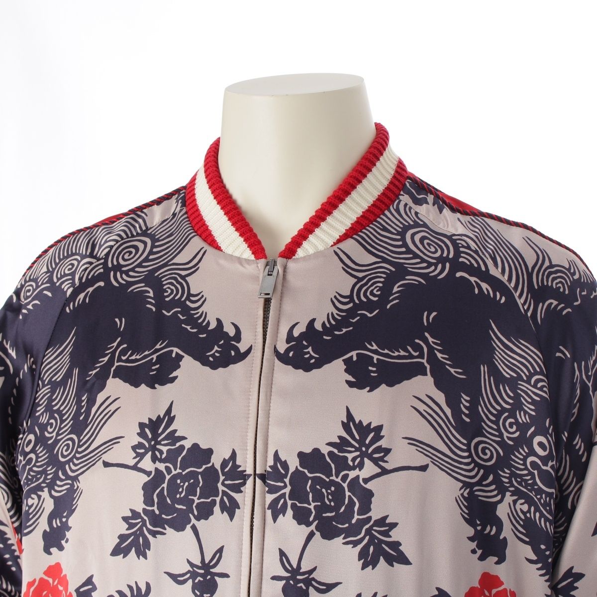 専用 GUCCI グッチ カタカナ ジャケット ブルゾン スカジャン グッチ 16年 カタカナロゴ スカジャン ブルゾン 460820 レッド