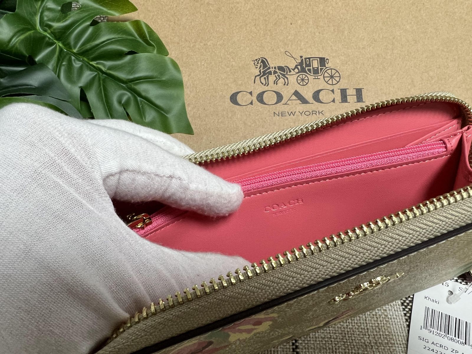 コーチ COACH 財布 長財布 シグネチャー フローラル リリィ プリント