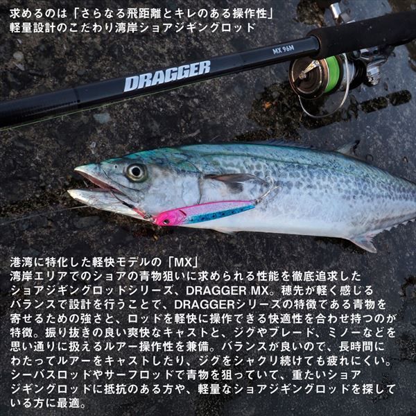 ダイワ ショアジグロッド ドラッガー MX 96M(スピニング 2ピース