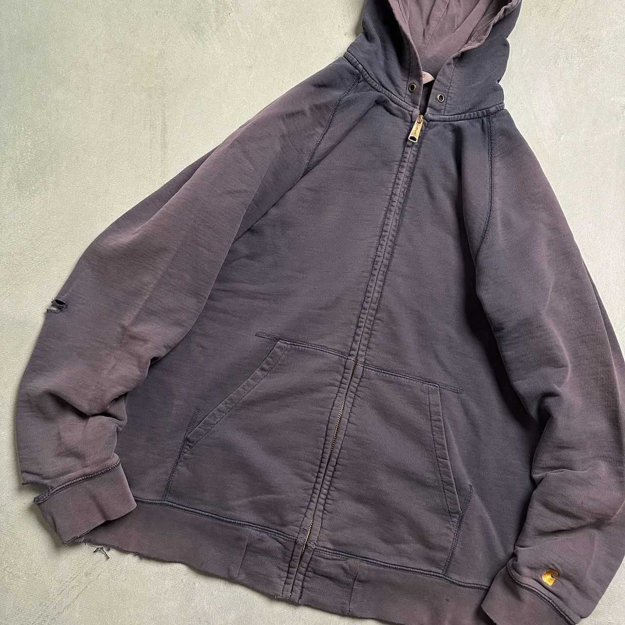 ギリシャ製 Carhartt WIP フェード ボロ フーディー カーハート 