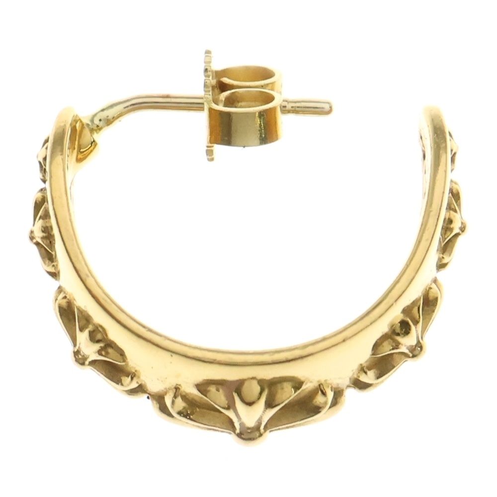 CHROME HEARTS クロムハーツ 22K CHプラス ワイドフープピアス スモール ゴールド