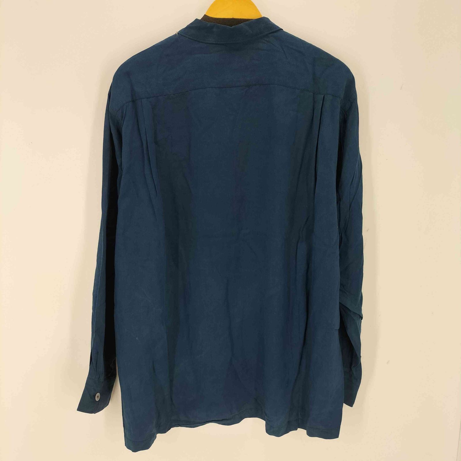 COMMEdesGARCONS HOMME 田中オム オープンカラーシャツ 紺 田中オム コムデギャルソンオム 製品染め 開襟シャツ オープン