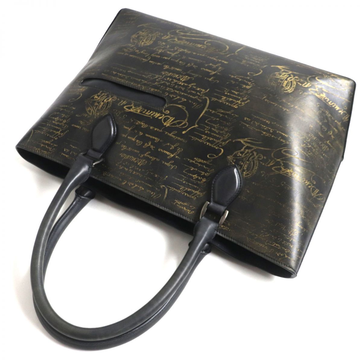 美　Berluti ゴールデンパティーヌ　カリグラフィトゥジュール　トートバッグ Berluti ベルルッティ 豪華ゴールデンパティーヌ トゥジュール