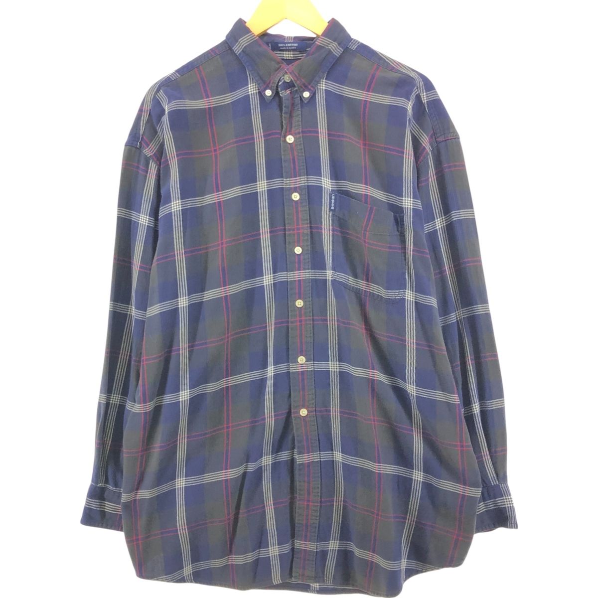 古着 90年代 ラルフローレン Ralph Lauren CHAPS チャップス 長袖 ボタンダウンチェックシャツ メンズL相当 ヴィンテージ /eaa549858 古着 90年代 ラルフローレン Ralph Lauren CHAPS チャップス