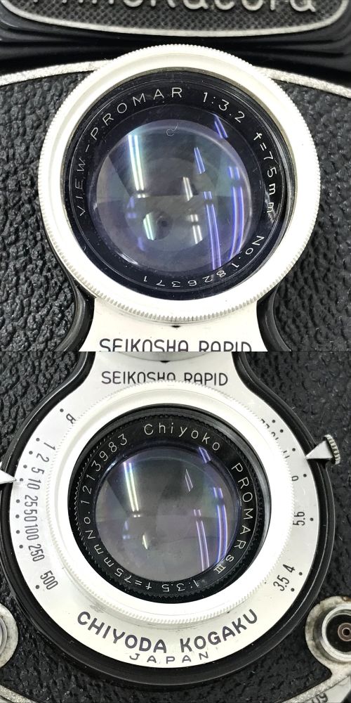 MINOLTA ミノルタ Minoltacord 二眼レフカメラ 1:3.2 75mm 1:3.5 75mm