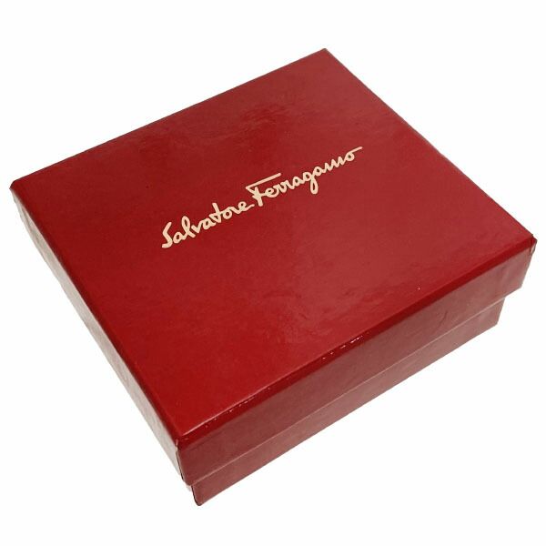 サルヴァトーレ フェラガモ コインケース Fロゴ コインパース レザー 革 ブラウン系 茶色 22 6634 Salvatore Ferragamo 小銭入れ ブランド小物 き