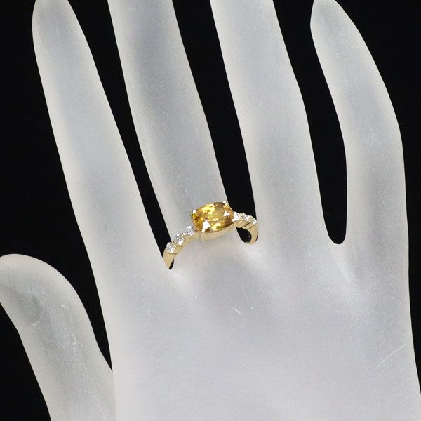 K18YG スフェーン ダイヤモンド リング 1.50ct D0.23ct - メルカリ