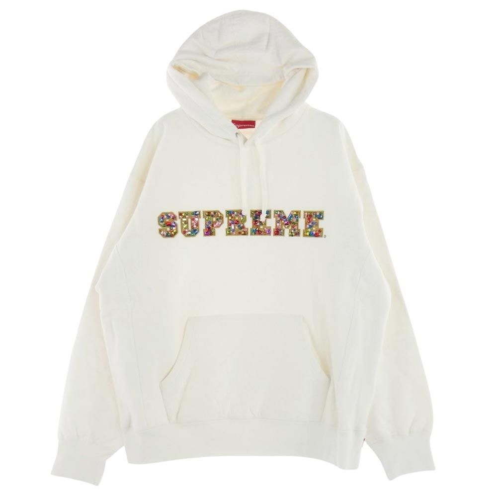 Supreme シュプリーム パーカー 20AW Jewels Hooded Sweatshirt ジュエルズ フーデッド スウェット  ホワイト系 L【中古】