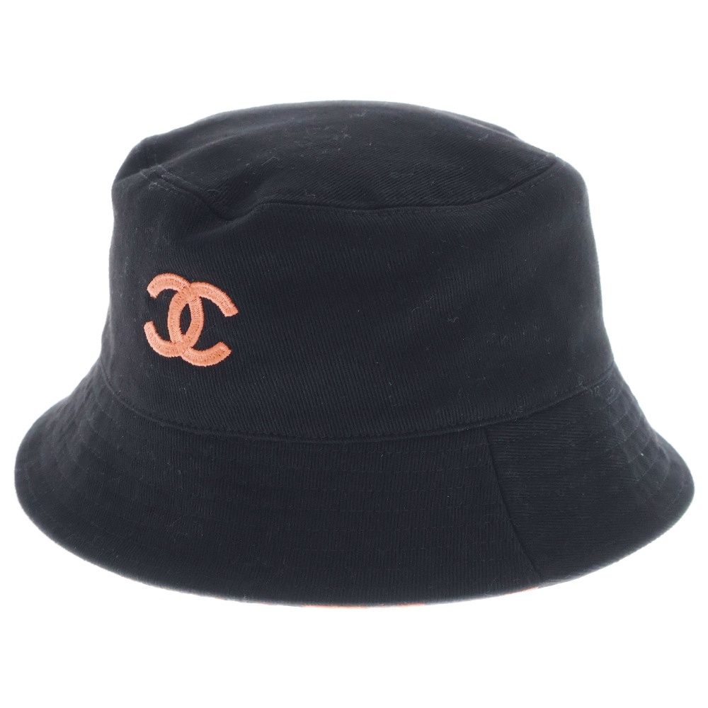 CHANEL (シャネル) ココマークリバーシブルバケットハット M23A