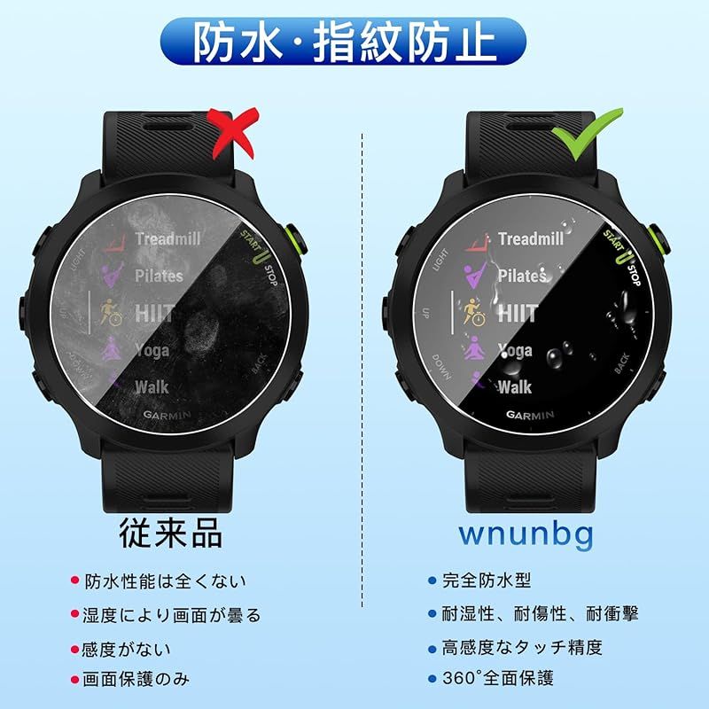 wnunbg 3枚セット】 対応 GARMIN ForeAthlete 55 ガラスフィルム 3枚 【日本旭硝子素材採用 硬度9H 飛散防止 】 対応 ガーミン  ForeAthlete 55 強化ガラス フィルム 対応 ガーミン 55 保護フィルム 液晶 - メルカリ