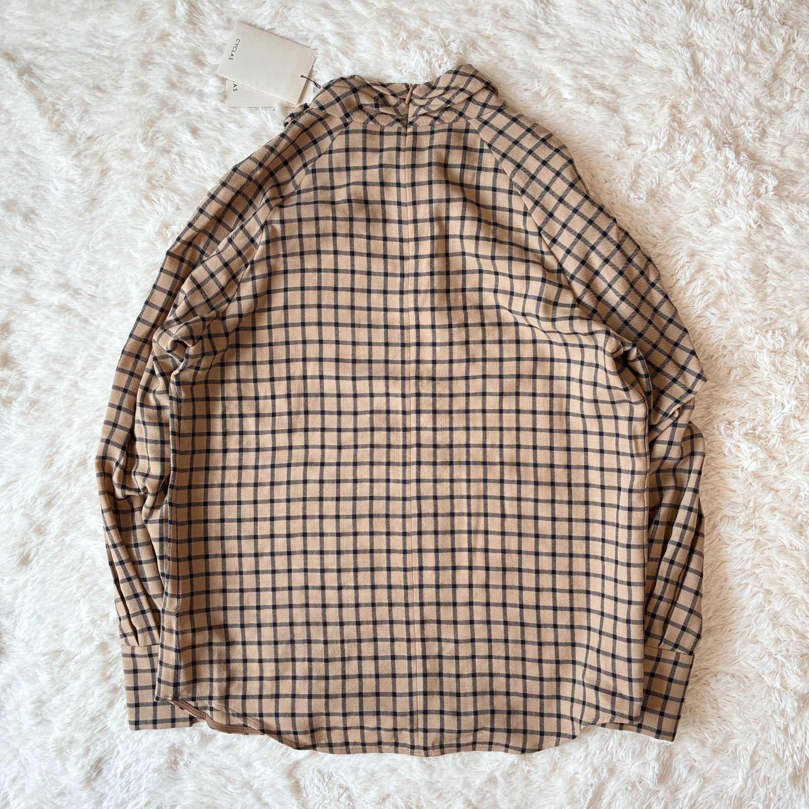 新品タグ付】未使用 CYCLAS シクラス チェックブラウス Check blouse 1 