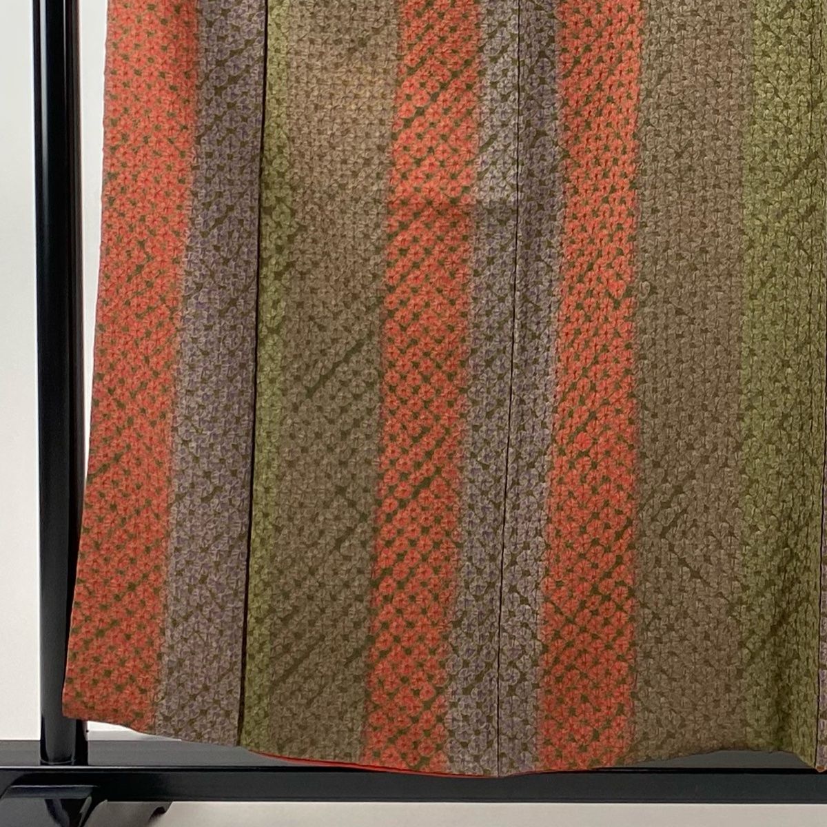 小紋 身丈160.5cm 裄丈65cm 正絹 美品 名品 【中古】（小紋 身丈160.5  