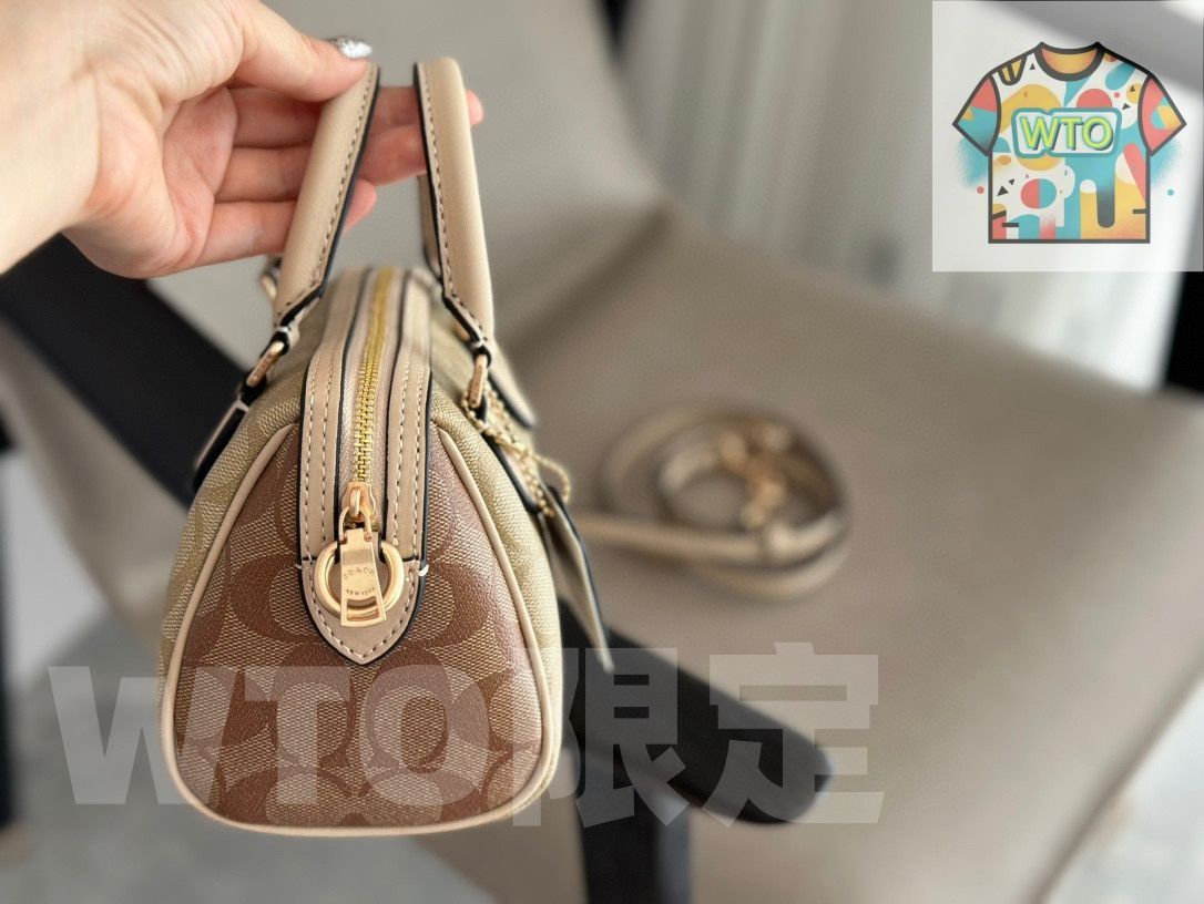COACH ミニ ボストンバッグ ミニローアン 今日特価】Coach 最新型 Rowan シリーズミニボストンバッグ