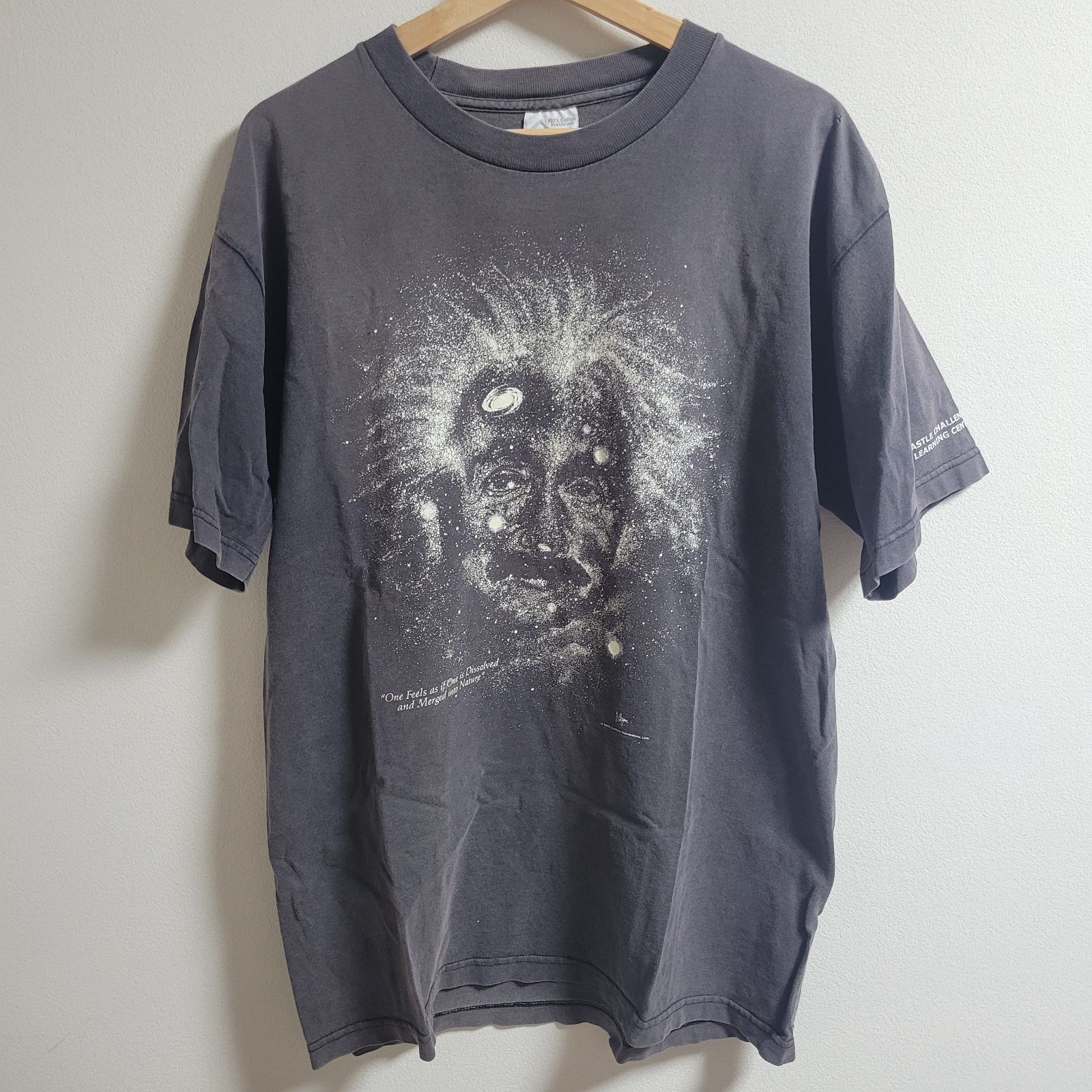 半袖Tシャツ アインシュタイン タバコ 宇宙 Lサイズ 