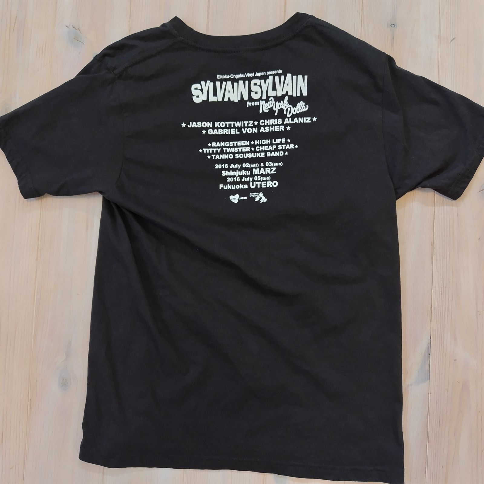 SYLVAIN SYLVAIN シルヴェイン・シルヴェイン シルヴェインシルヴェイン New York Dolls ニューヨークドールズ 2016年日本公演  Tシャツ バンドTシャツ バンT - メルカリ