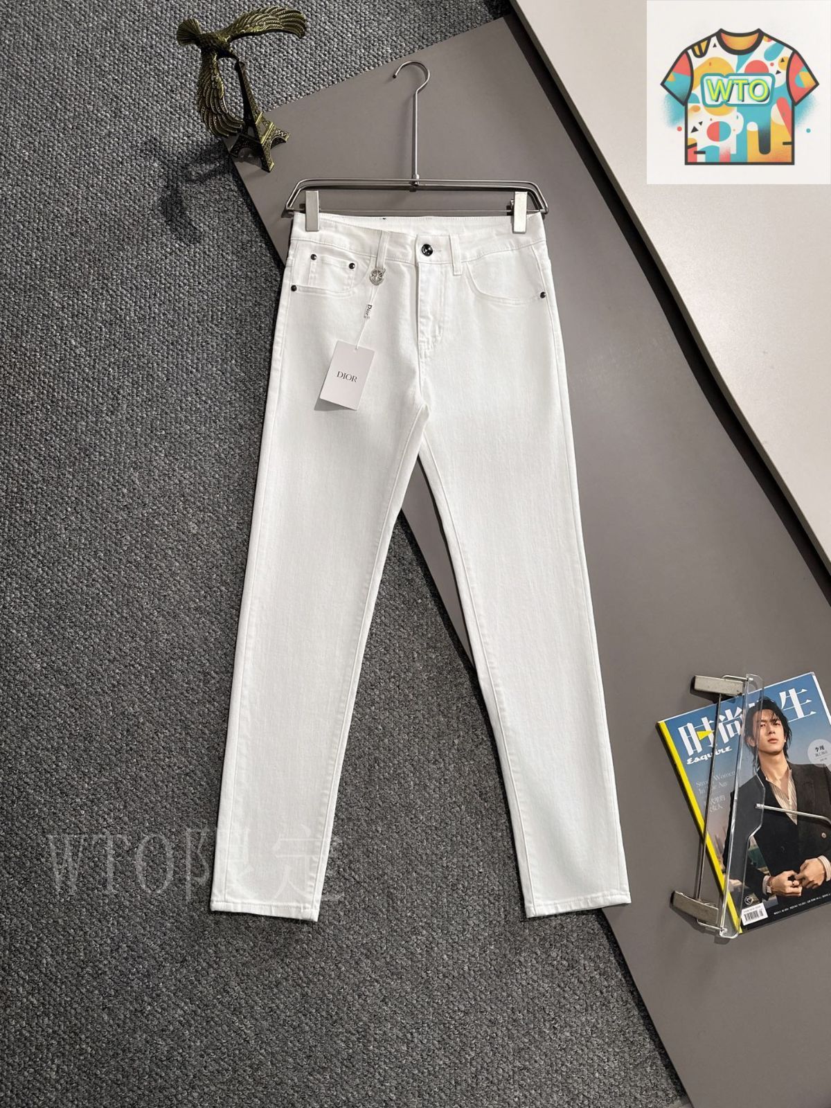 【新品未使用】Dior ジーンズ   10A Dior Homme : 10aw クリス期 Fuzzy Dream ブラック - メルカリ