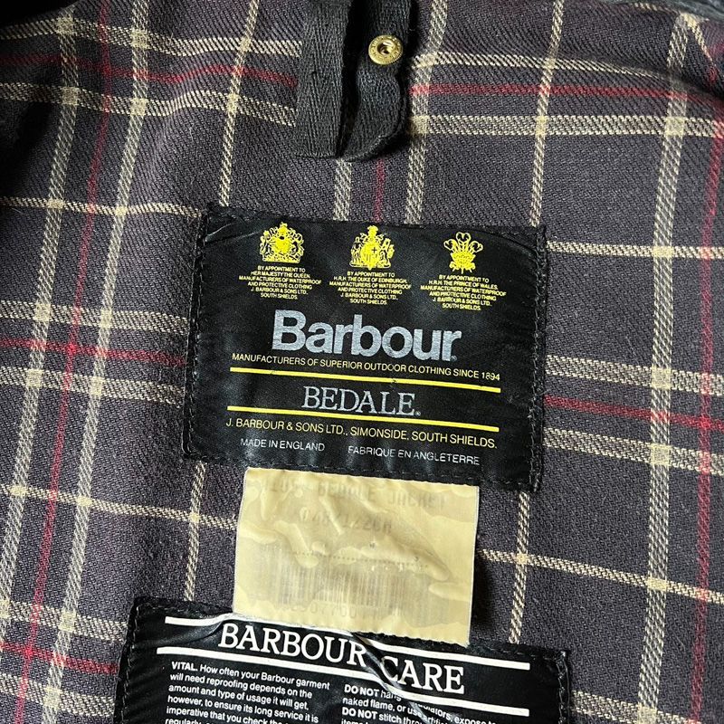 90s 英国製 Barbour BEDALE オイルド ジャケット 48 / 90年代