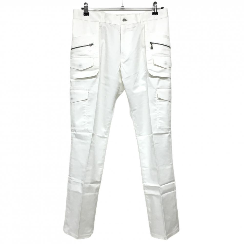 SALE価格マークアンドロナ パンツ 白 複数ポケット 紙タグ付 メンズ M ゴルフウェア MARK＆LONA