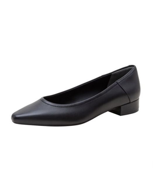 送料無料 リネアパウロ レディース パンプス シューズ BECKY | Low Block Heel Pumps Black nappa