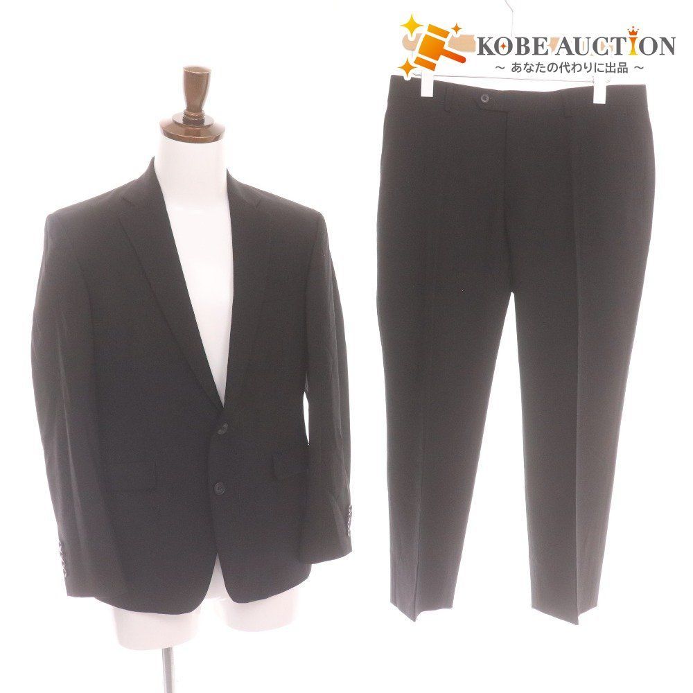 SUIT SELECT スーツセレクト フォーマルスーツ セットアップ BLMD9700 長袖 ジャケット パンツ 上下 メンズ AB4 ブラック 付属品付き